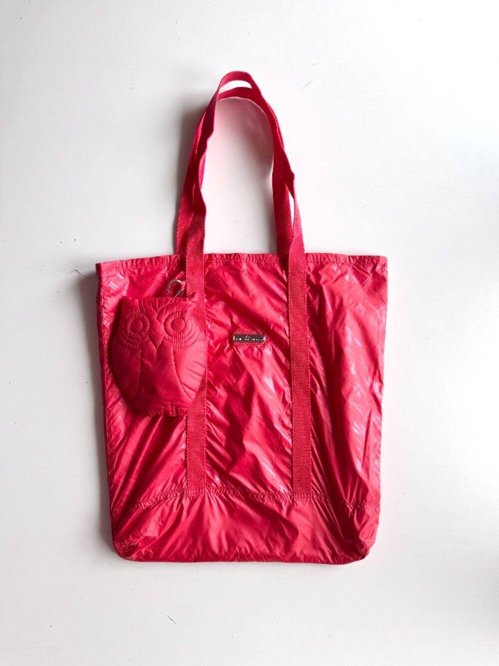 ADIDAS by STELLA MCCARTNEY Red Polyester Ripstop Packable Owl Tote Bag